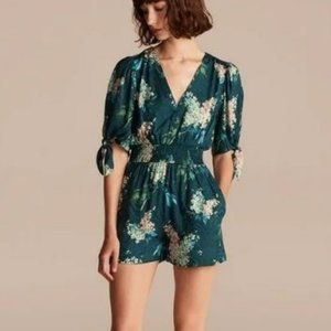 NWT Rebecca Taylor Hydrangea Flora lRomper (Small)